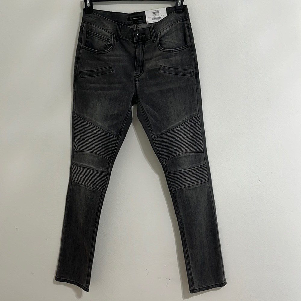 I N C INTERNATIONAL CONCEPTS Men’s Grey Wash Stretch Skinny Fit Jeans Size 30